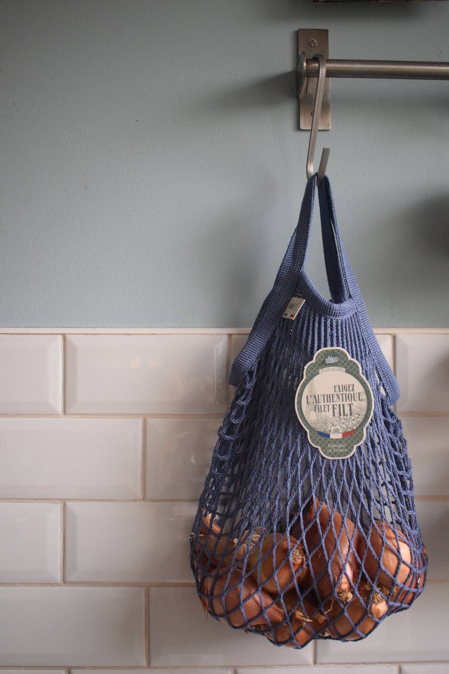 Net Shopping Bag Bleu Jean mini size