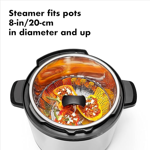 OXO Stainless Steel Steamer with Extendable Handle - 8"