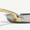 Made In 8" Stainless Steel Frying Pan with Antique Brass Handle