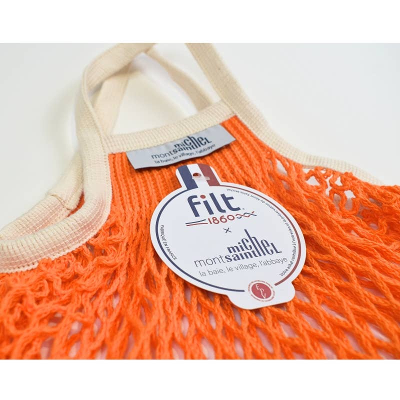 Net Shopping Bag orange LE MONT ST MICHEL X FILT1860 small