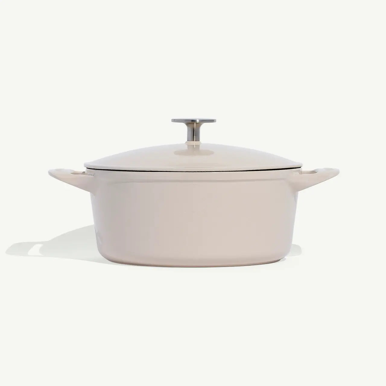 Made In 5.5 Qt Round Enameled Cast Iron Dutch Oven - Vintage White