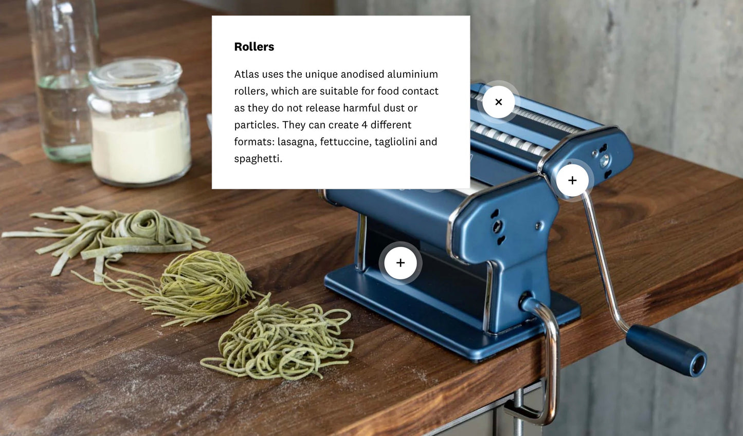 Marcato Atlas 150+ Pasta Machine - Silver