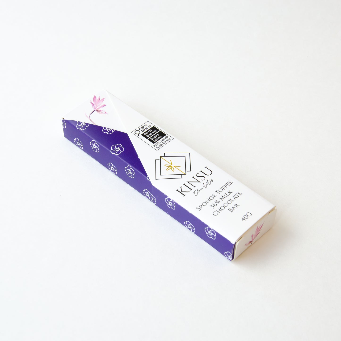Kinsu Sponge Toffee 36% Milk Chocolate Bar 40g