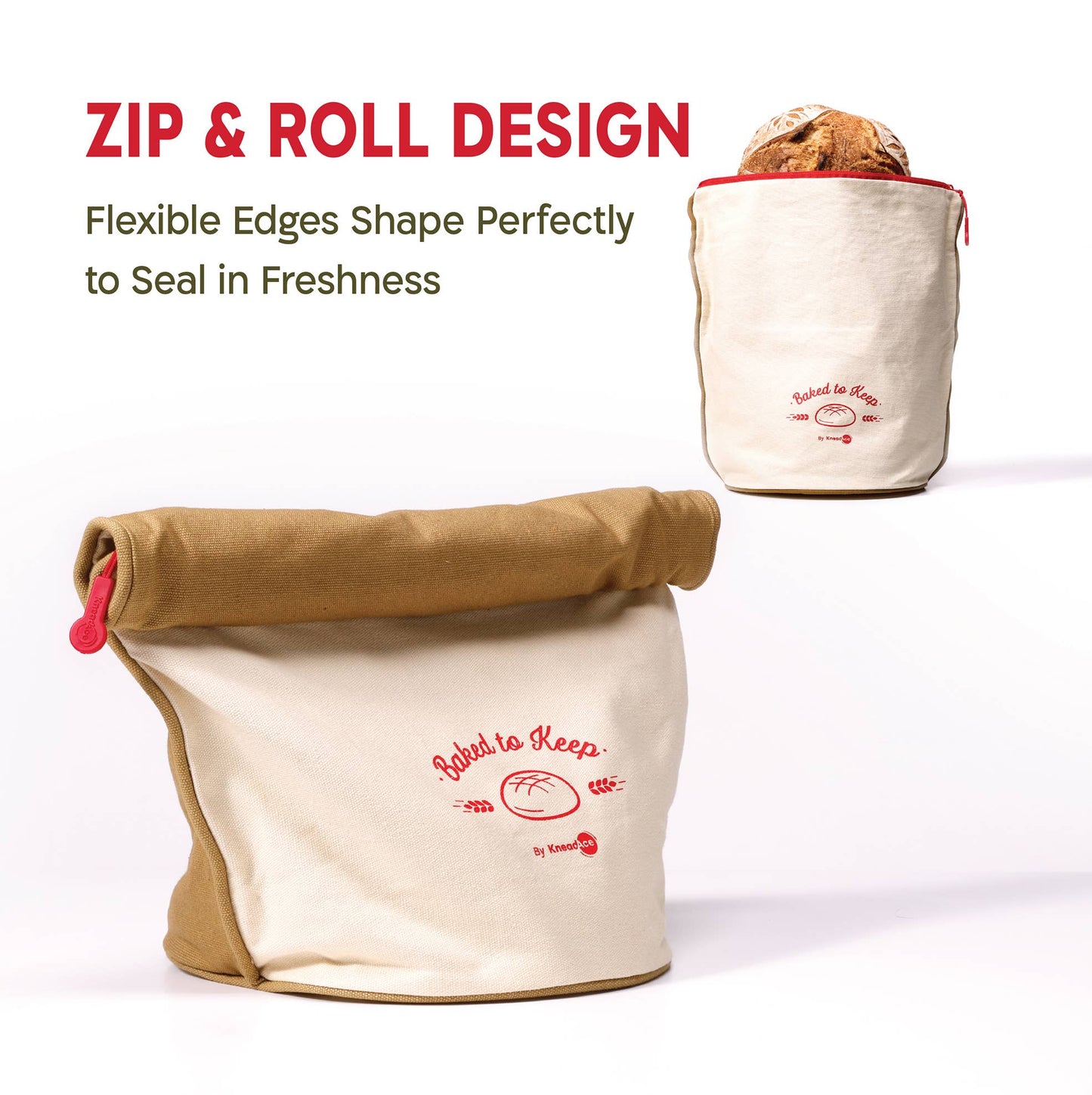 KneadAce Bread Bag Beige/Off-White