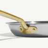 Made In 10-Piece Stainless Steel Cookware Set with Antique Brass Handles