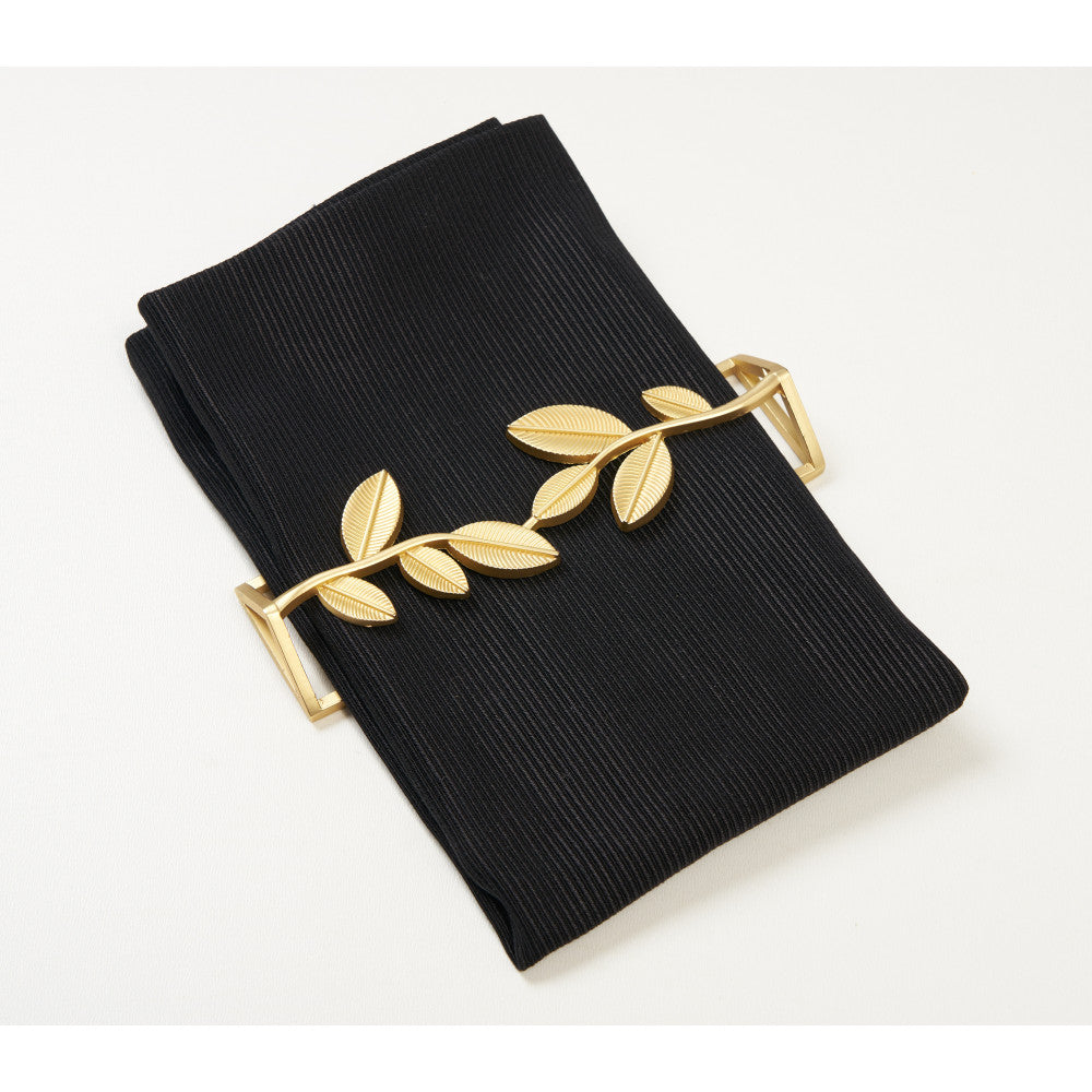 Flat Vintage Napkin Ring Gold S/4