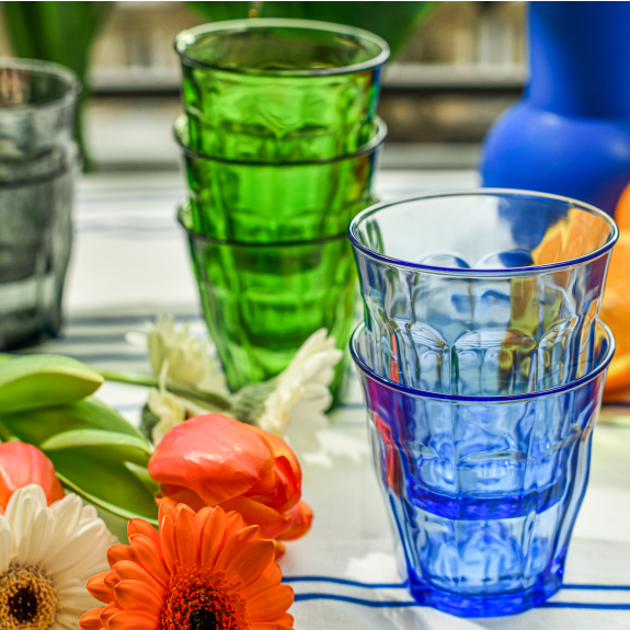 Duralex Picardie Green Glass Tumblers 250ml S/4