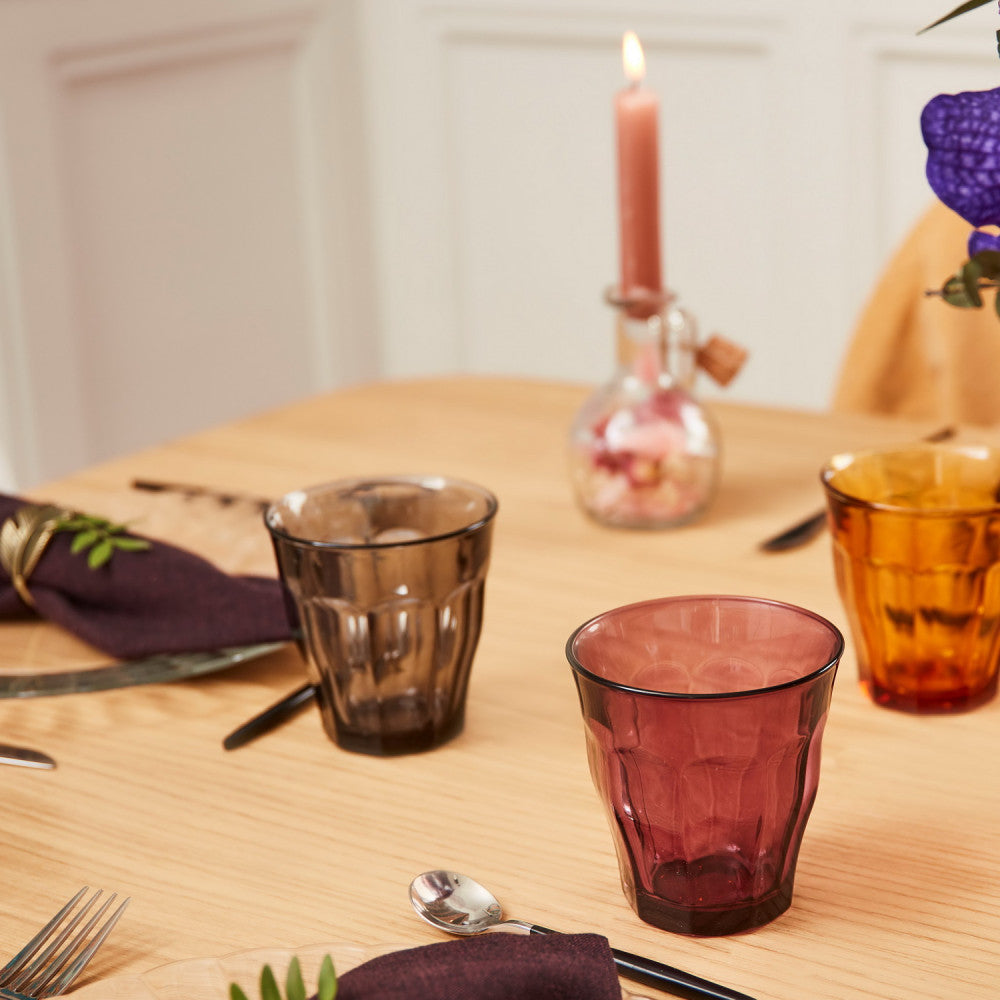 Duralex Picardie Plum Glass Tumblers 250ml S/4 Maison Cookware + Bakeware