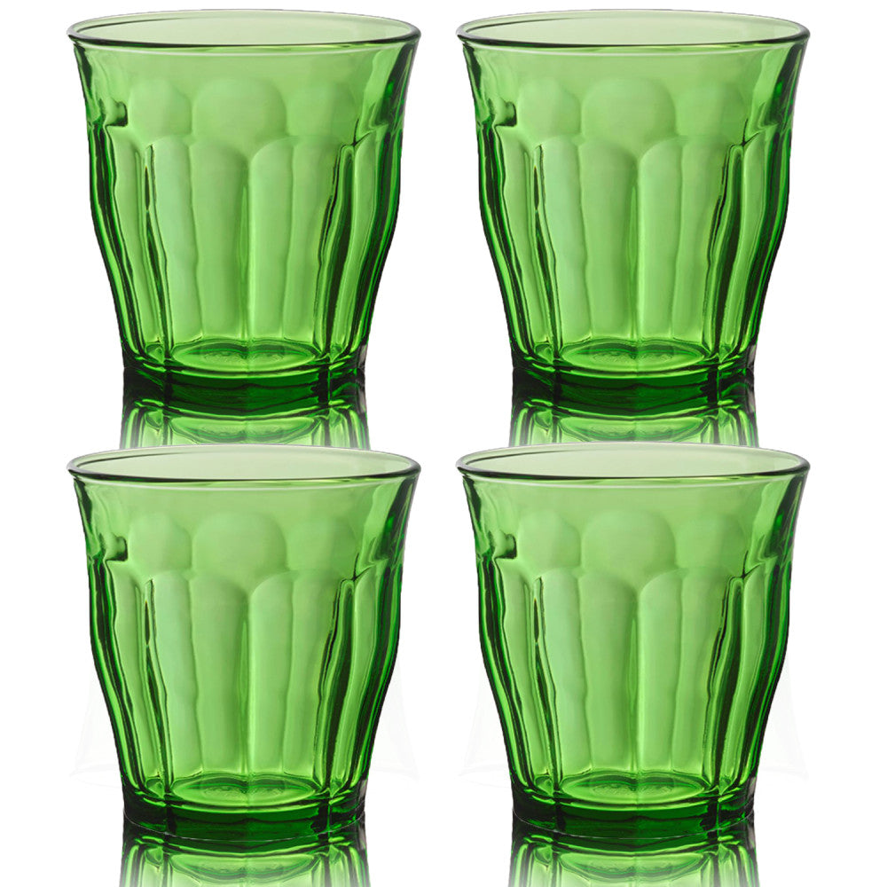 Duralex Picardie Green Glass Tumblers 310ml S/4
