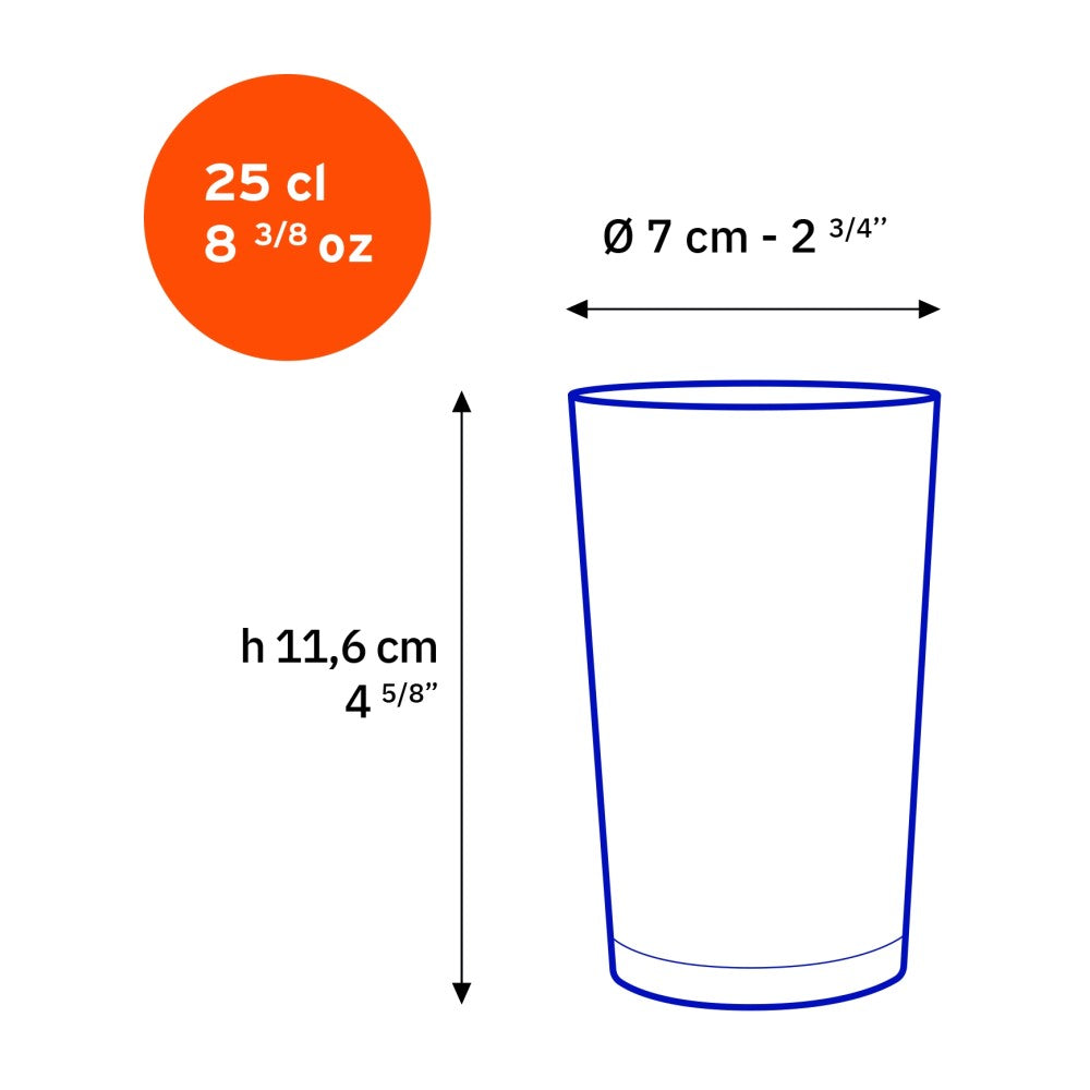 Duralex Unie Clear Glass Tumbler 250ml each