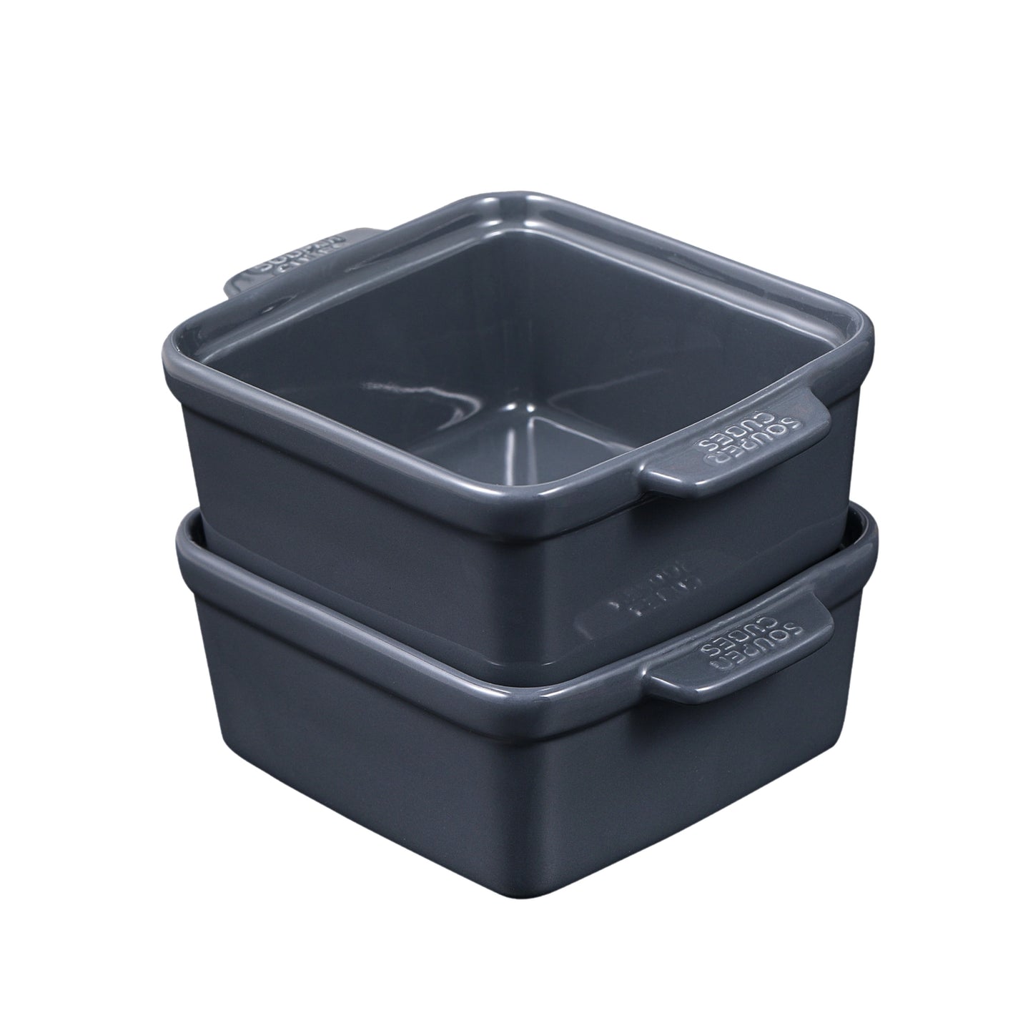 Souper Cube Ceramic Baking Dish 5" Square with Silicone Covers 2pk
