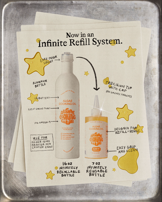 Algae Cooking Oil - 7oz Chef Squeeze (Refill + Reuse)