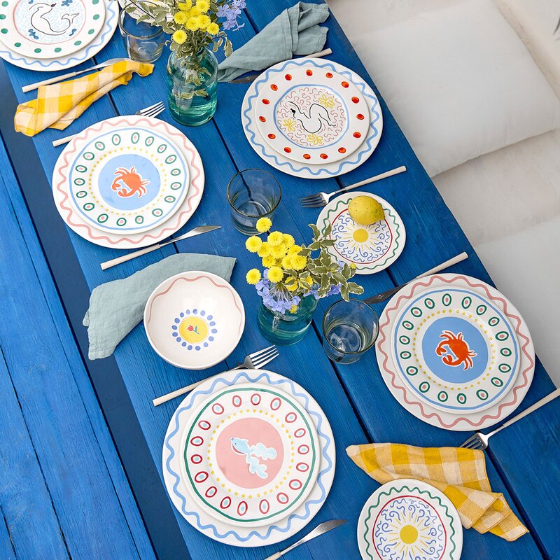 Costa Nova Summer Bliss Salad/Dessert Plate - Guppy (40% off at checkout)