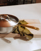 Made In 5 Qt Stainless Steel Saucier with Antique Brass Handle