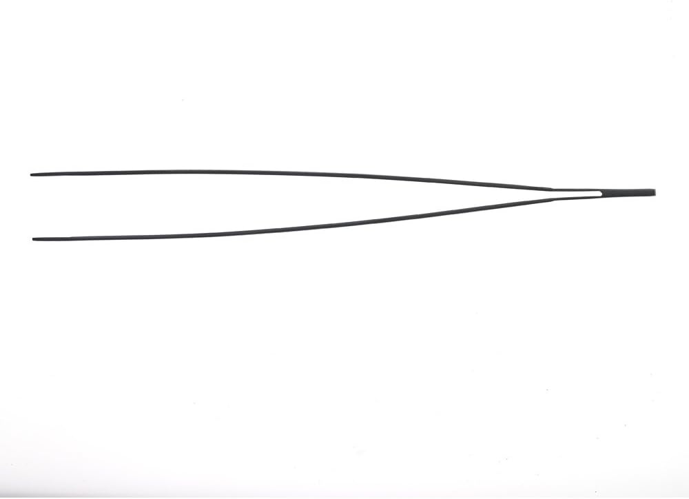 Precision Plus Chef Plating Tong - Straight 9 3/8" - Silver