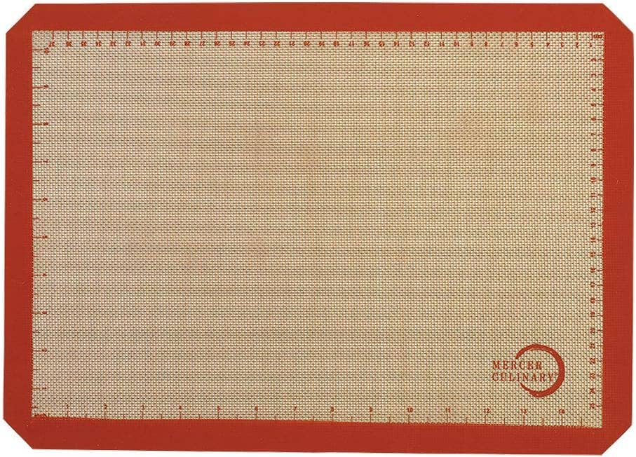 Mercer Silicone 1/2 Sheet Bake Mat (11 7/8"x16 1/2") Orange