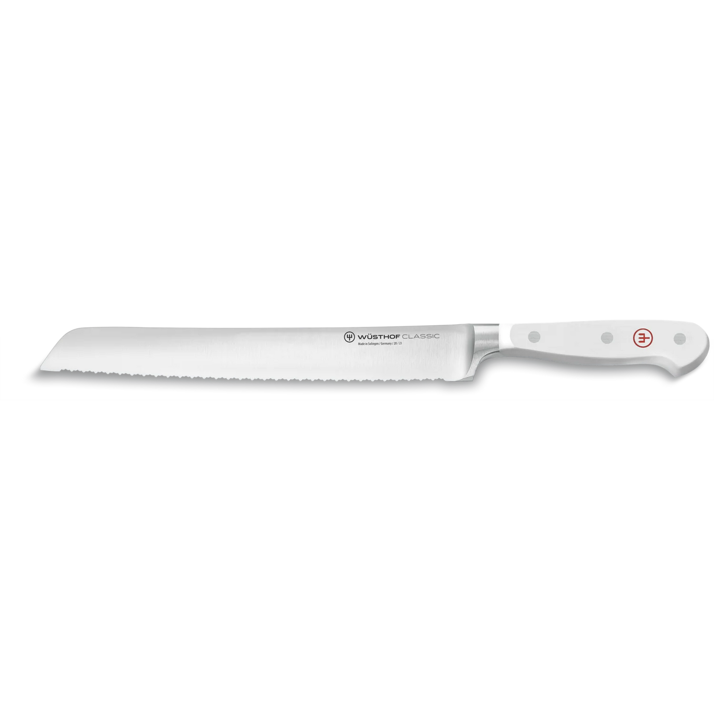 Wusthof 9" Double Serrated Bread Knife - Classic White