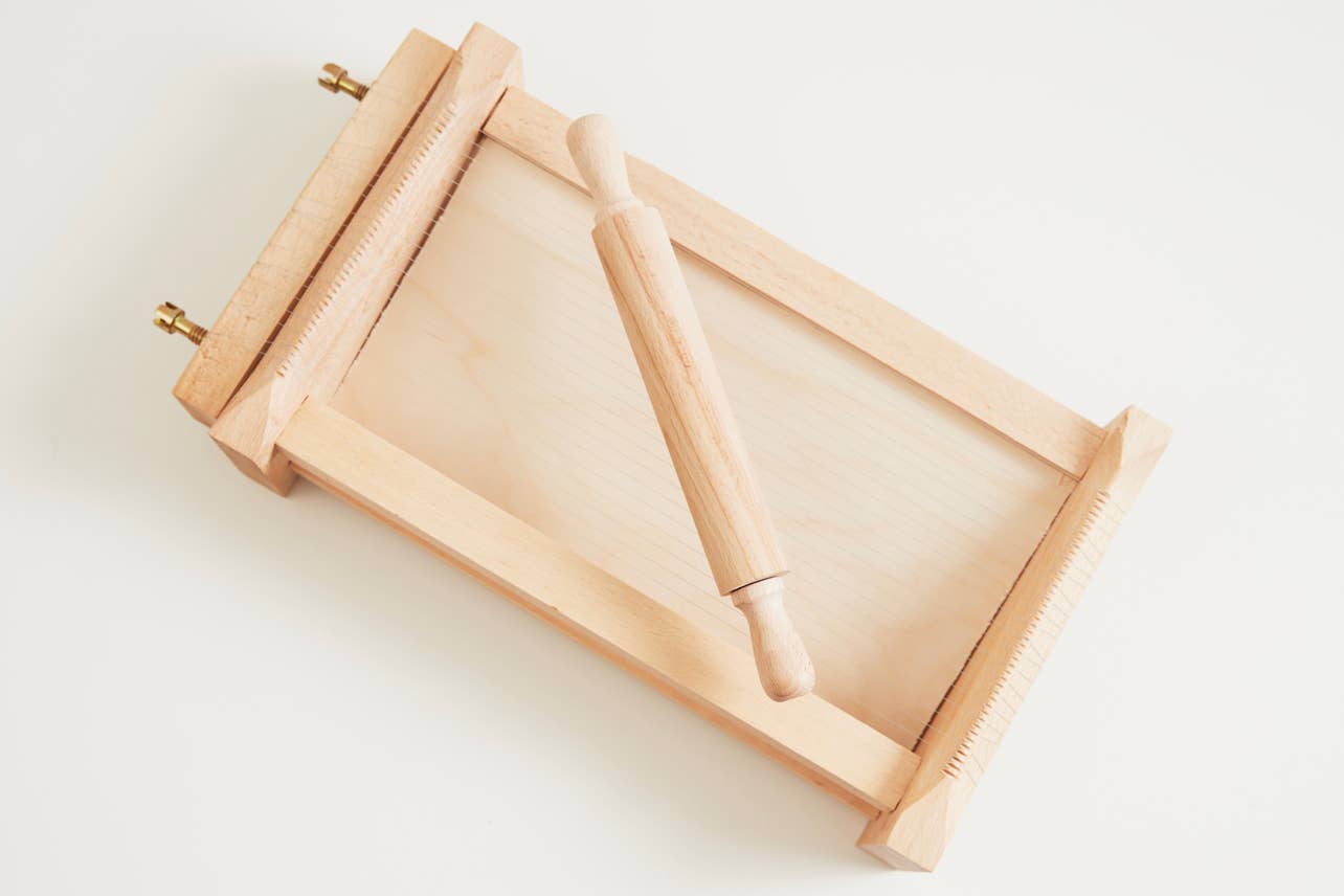 Italian Pasta Chitarra with Rolling Pin - Large