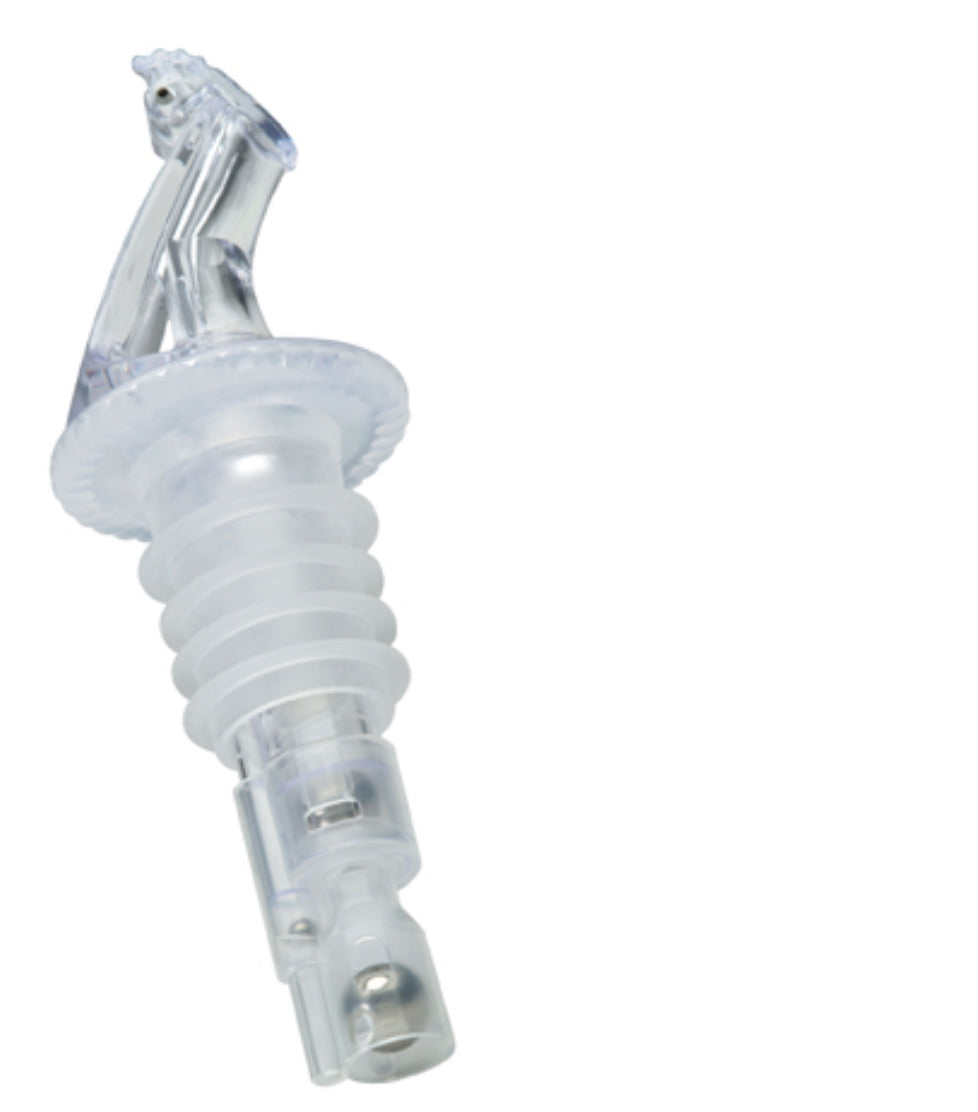 Precision Liquor Pourer 1oz - flip top, clear