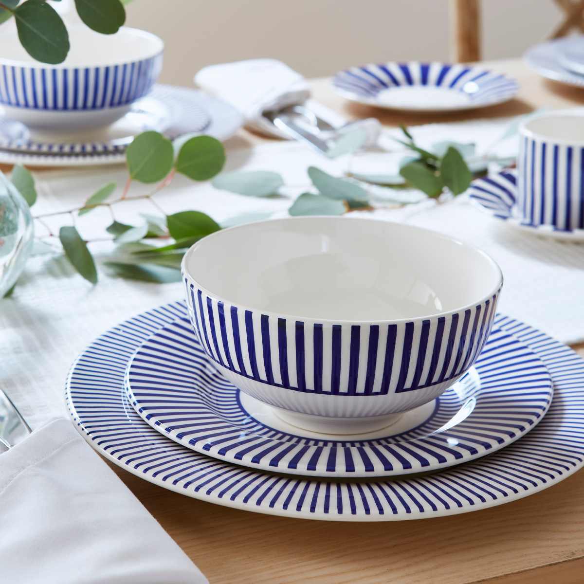 Portmeirion Steccato Narrow Stripe 6.5” Rimless Bowl (40% off at checkout)