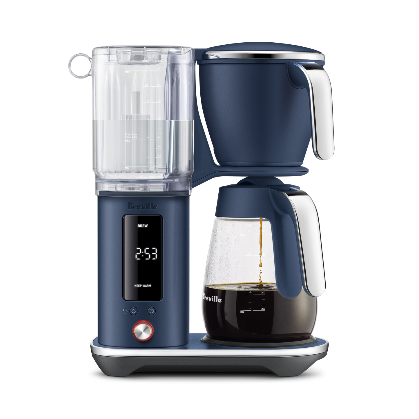 Breville The Luxe Brewer Glass - Damson Blue
