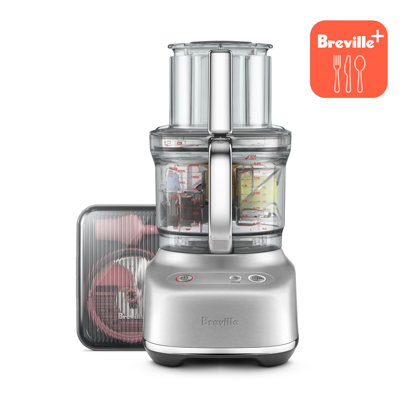 Breville Paradice 12 Food Processor - Brushed Stainless