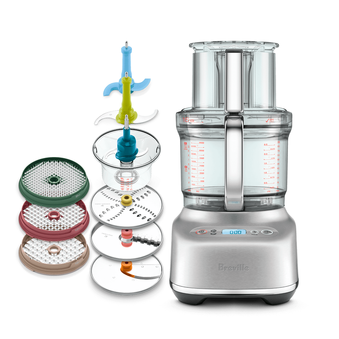 Breville Paradice 16 Food Processor - Stainless Steel