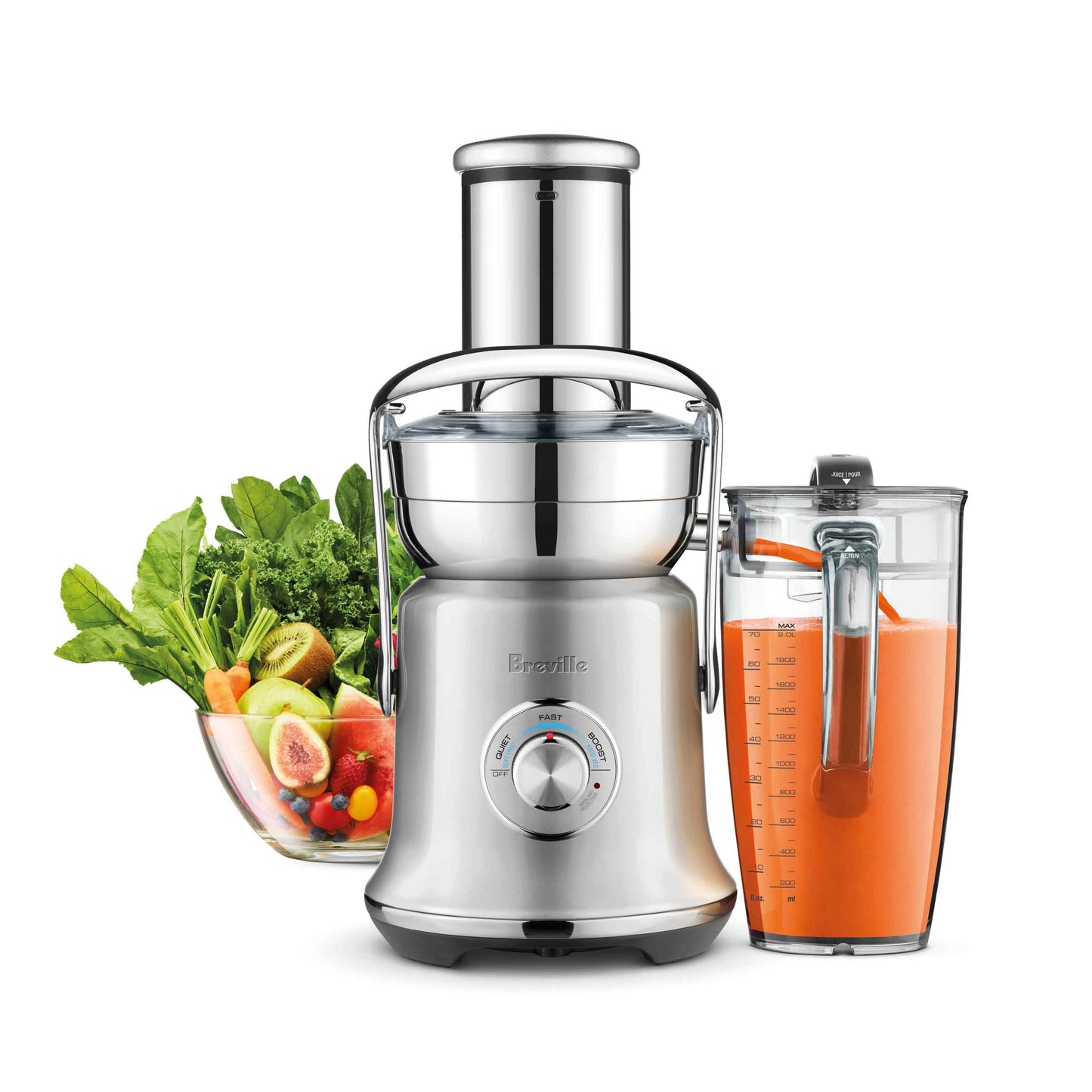 Breville Juice Fountain Cold XL - Brushed Stainless Brass