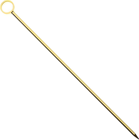Barfly - Gold Cocktail Pick with Circle Set/12