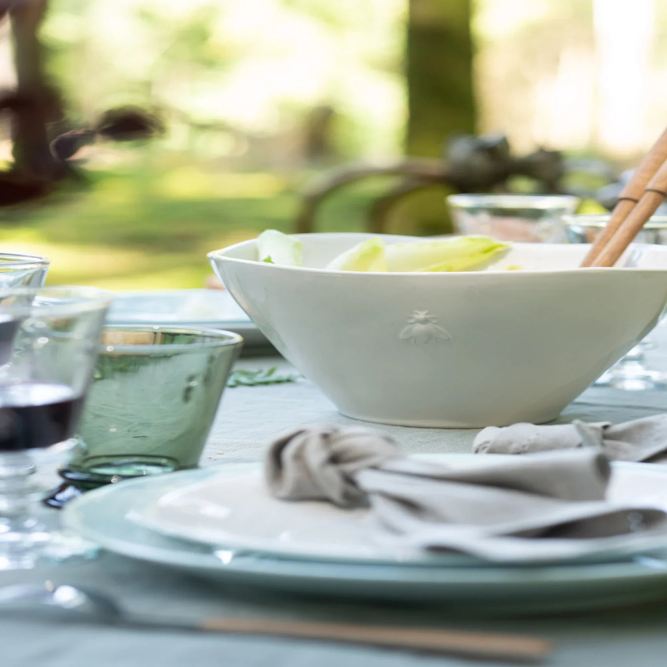 La Rochere Bee Serving Bowl Ecru