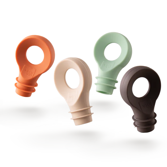 Vacu Vin Loop Bottle Stoppers Set/4