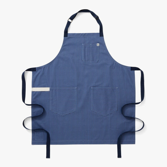 Hedley & Bennett The Essential Apron - Capri Blue Stripe