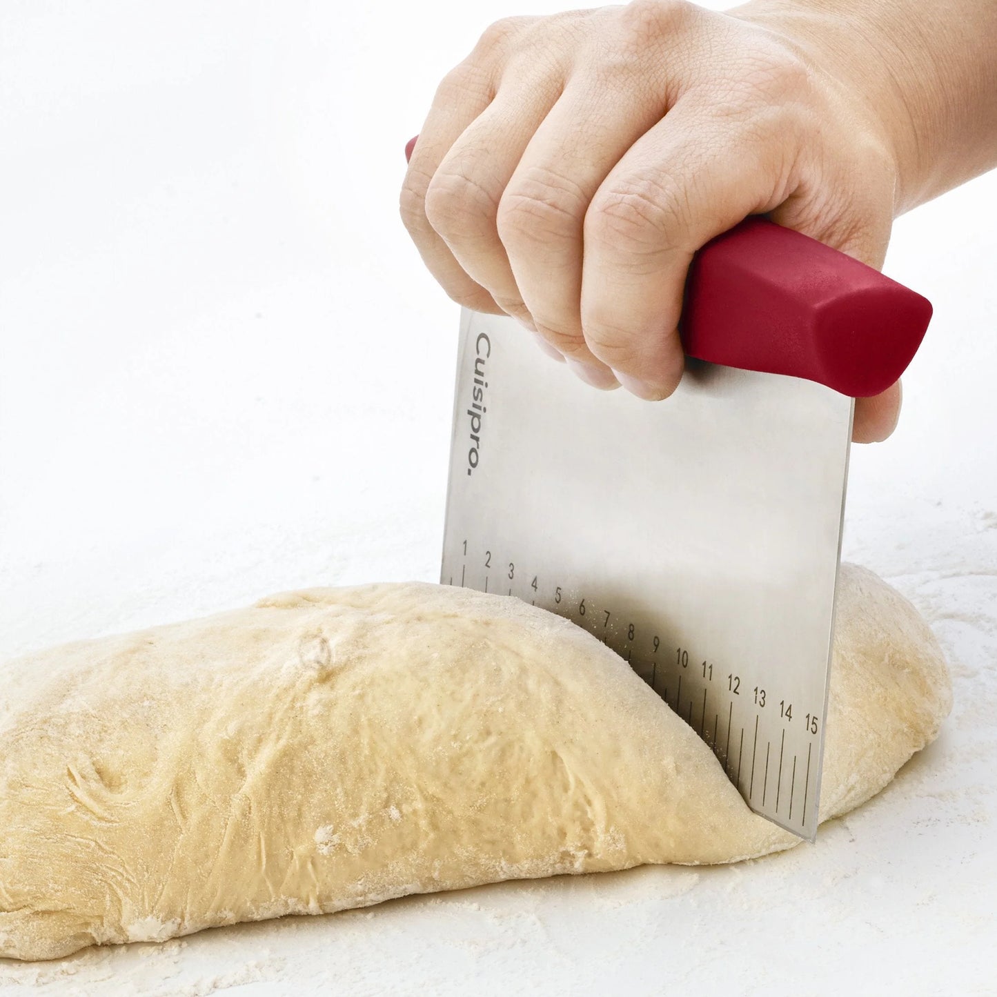 Bench Scraper/Dough Cutter - Red