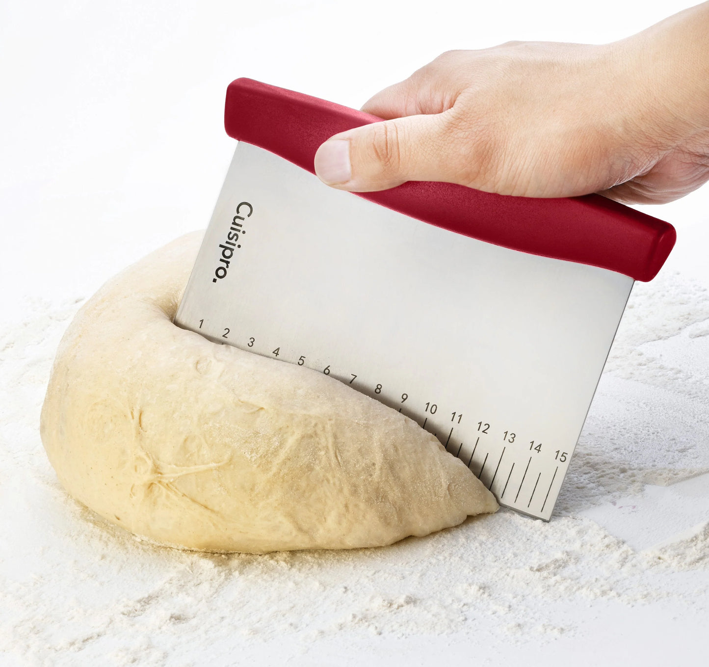 Bench Scraper/Dough Cutter - Red