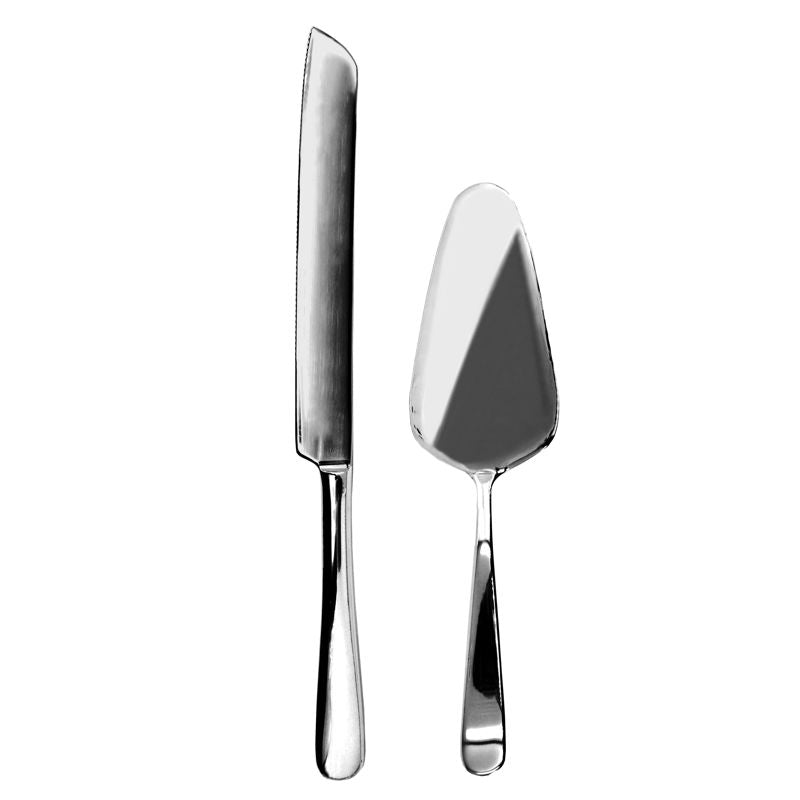 Cake Serving Set — Stainless Steel