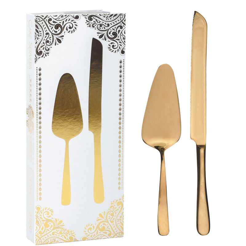 Cake Serving Set — Gold