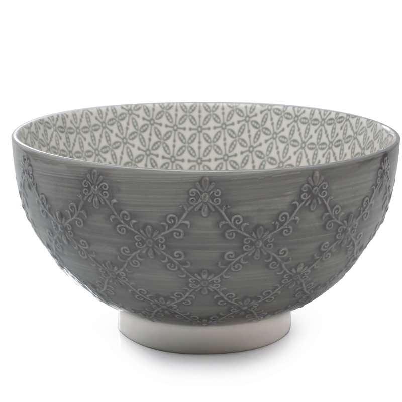 Trellis Serving Bowl Smoke