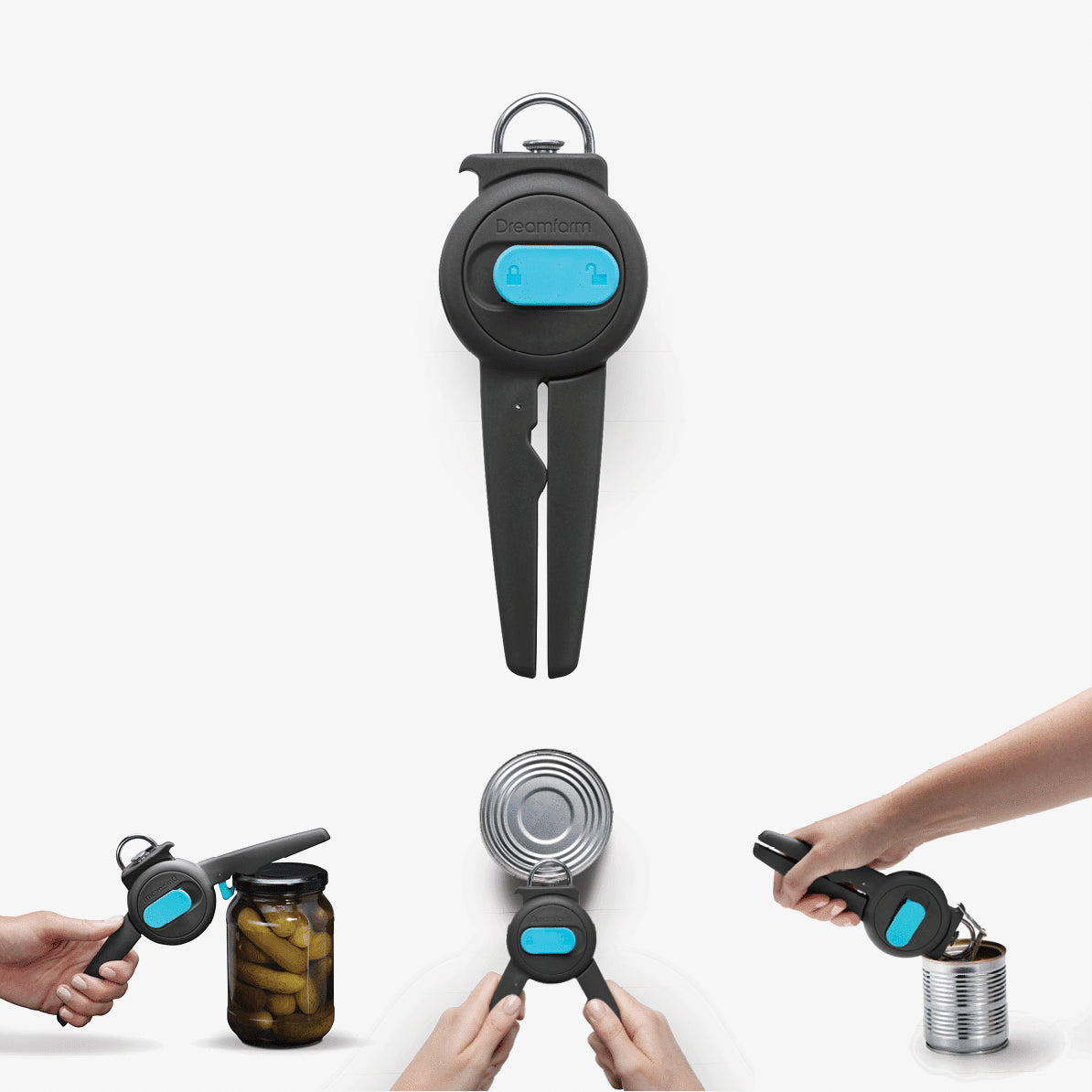 DreamFarm Dopener Can Opener - Black