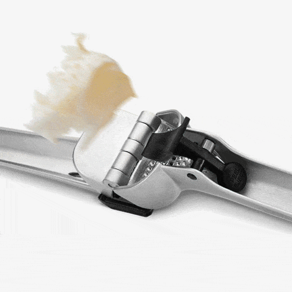 GarJect Garlic Press - Stainless Steel Black