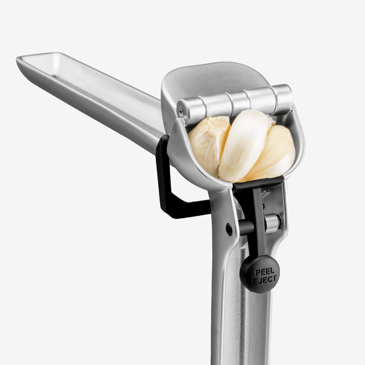 GarJect Garlic Press - Stainless Steel Black