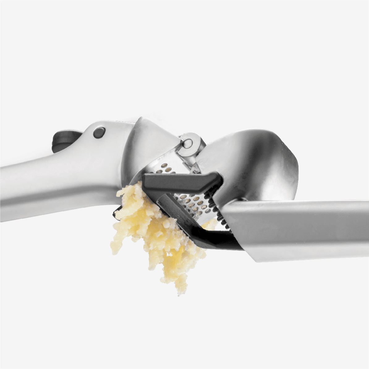GarJect Garlic Press - Stainless Steel Black