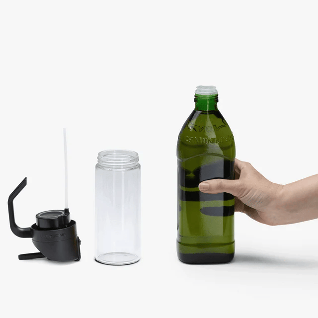 DreamFarm Oileroo Oil Sprayer Glass Bottle with Black Lid