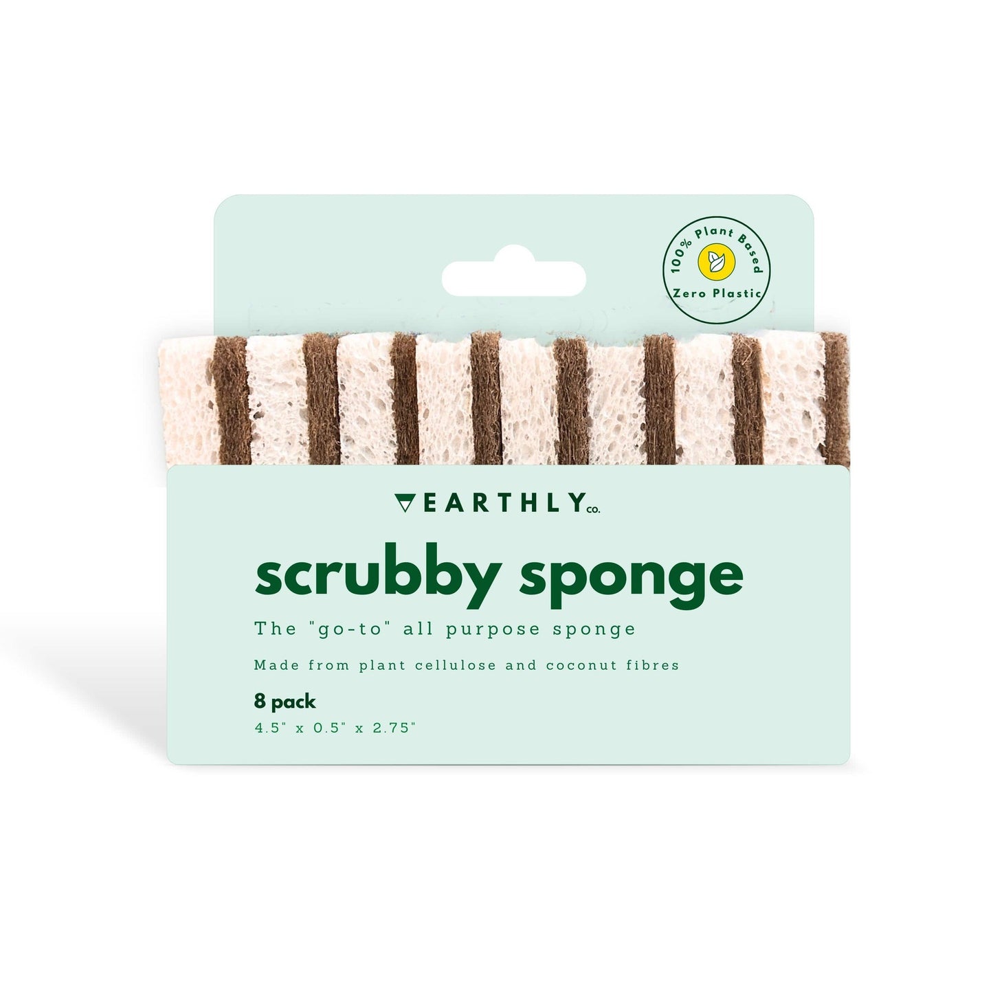 Earthly Co Scrubby Sponges 8/PK