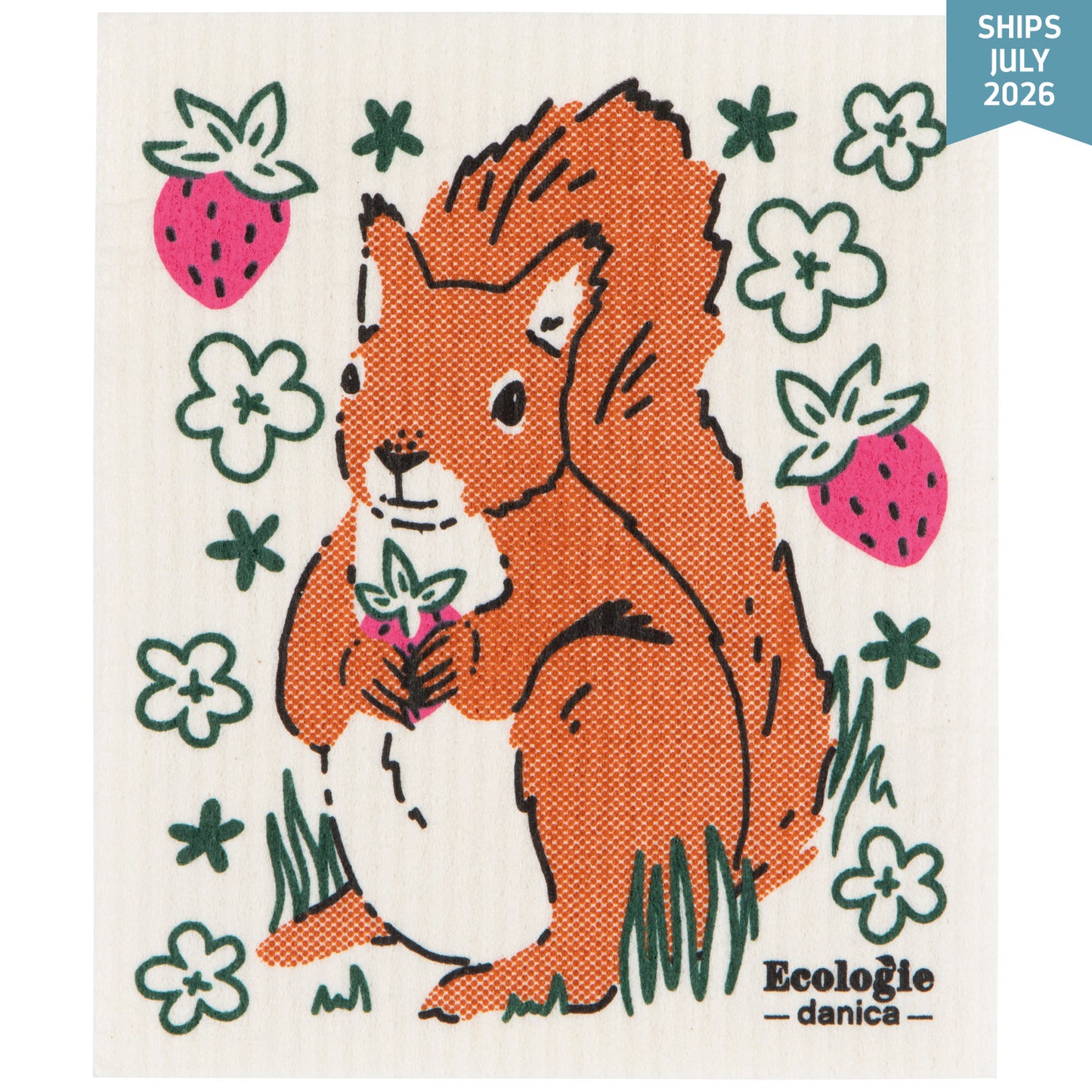 Swedish Dishcloth - Mr. Squirrel