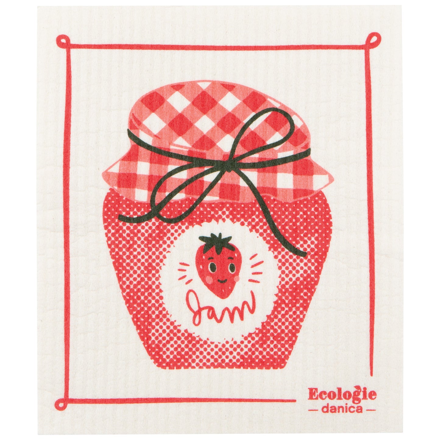 Swedish Dishcloth - Strawberry Jam