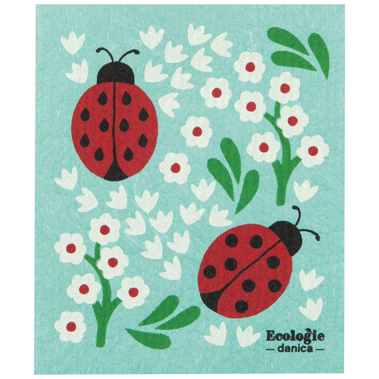 Swedish Dishcloth - Ladybugs