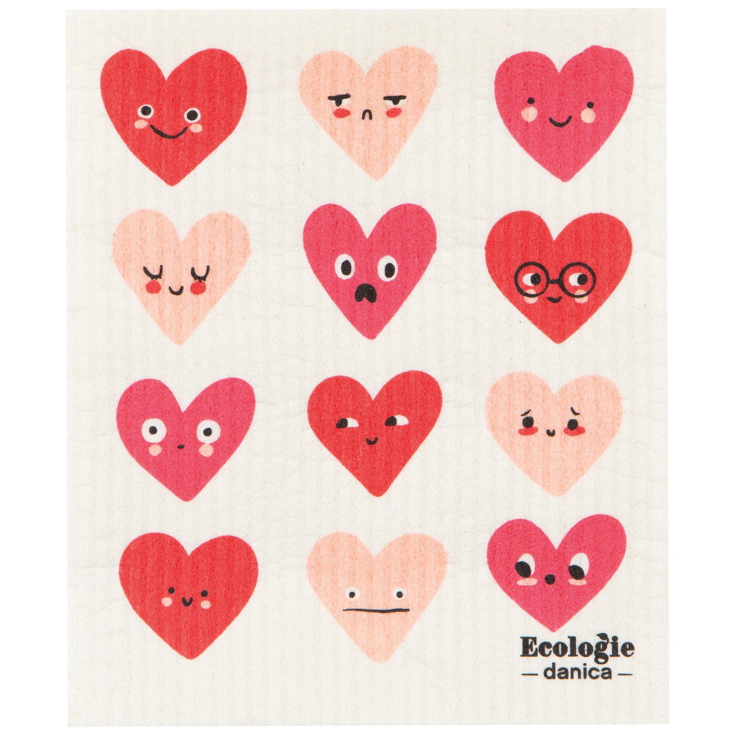 Swedish Dishcloth - Heart to Heart