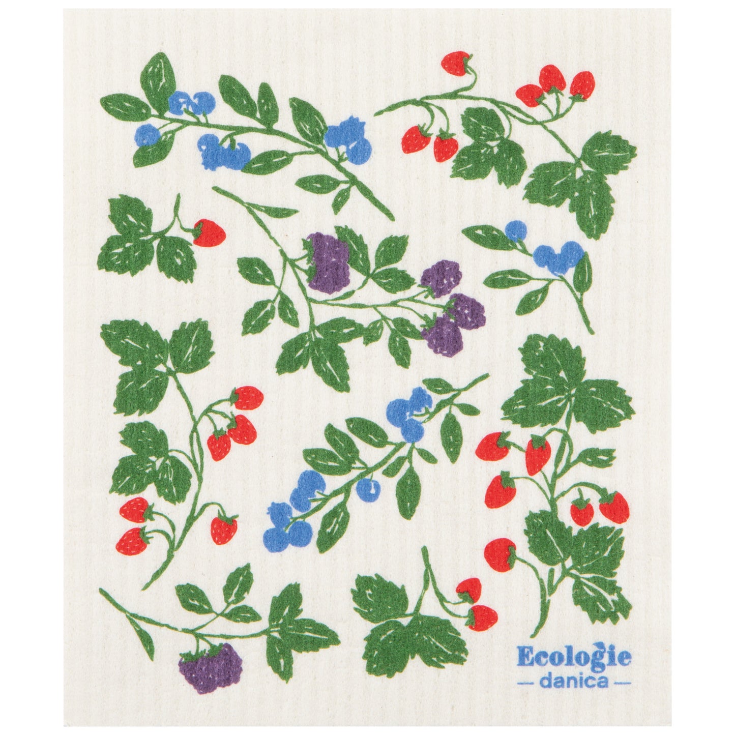 Swedish Dishcloth - Berry Bramble