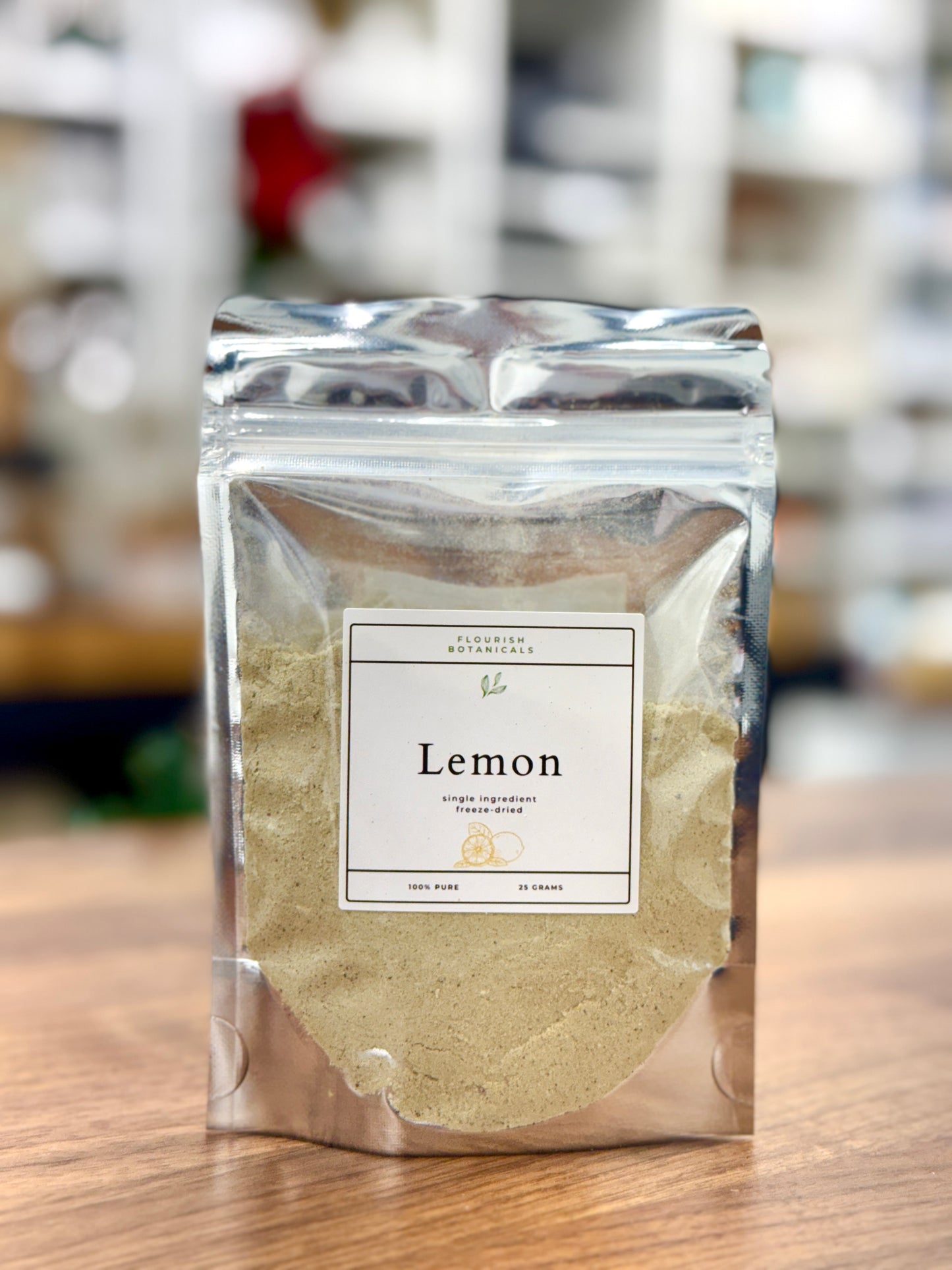 Freeze Dried Lemon Powder - 25g - Flourish Botanicals