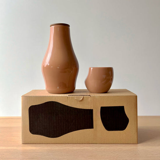 førs carafe and cup set - white (40% off at checkout)